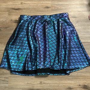 Mermaid print skirt